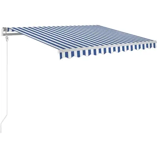 vidaXL Markise Automatisch Einziehbar 300 x 250 cm blau/weiß