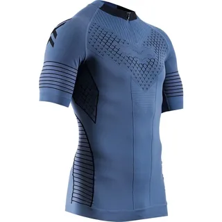 X-Bionic Twyce Race Shirt (enganliegend) kurzarm slateblau/schwarz Herren
