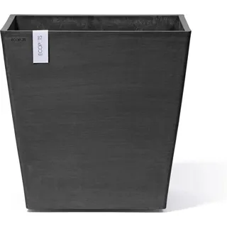 Ecopots Pflanztopf Rotterdam Rollen Dunkelgrau (HxBxT) 49,7 x 50 x 50 cm