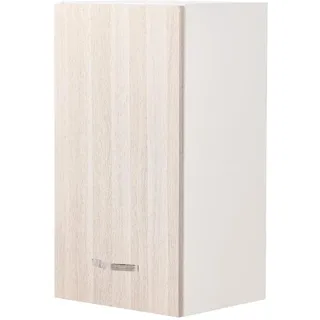 Shally Dogan Wand-Küchenschrank, Hängeschrank aus Holz mit einzelner Tür, 1 Einlegeboden und 2 Fächer, geräumiger und robuster Wandschrank, Maße 40 x 32 x 72 H cm (Ulme)