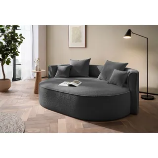 LeGer Home by Lena Gercke 2,5-Sitzer »ISALIE, rundes Loungesofa, mit Kissen, perfekt gepolstert« moderne Stoffe, mit 4 Zierkissen, extra große Sitzfläche,