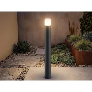 LED Wegeleuchte Aluminium Anthrazit Höhe 80cm, Einfahrt & Garten Wegbeleuchtung