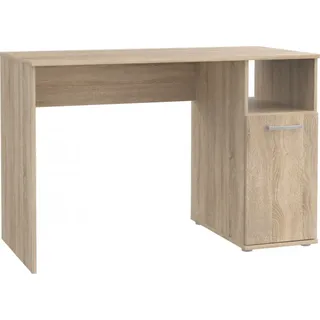 Furniture24 Schreibtisch NIKO CPLB21N mit Tür, Schülerschreibtisch, Computertisch, Kinderschreibtisch, Arbeitstisch, PC-Tisch, Jugendzimmer Kinderzimmer Sonoma Eiche - Braun