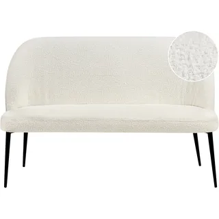 Beliani Sofa - Bettsofa, Osby Bouclé weiß