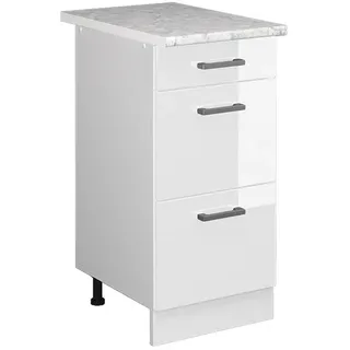 Vicco Schubladenschrank R-Line 40 x 81,6 x 60 cm Weiß