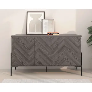 OTTO home Eadwine 130 x 75 x 38 cm Weiß Eiche