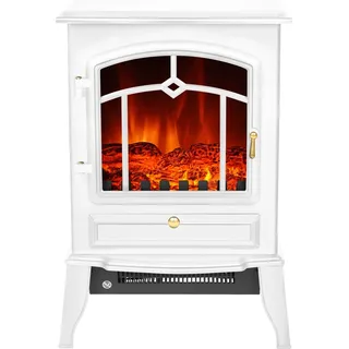 El Fuego Elektrokamin Como Weiß mit Heizung 2 kW