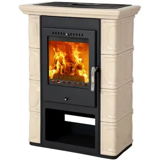 Thorma Kachelofen | Borgholm | 7 kW | Keramik Cappuccino