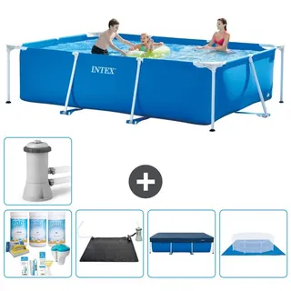 Rechteckiger Frame Pool - 300x200x75 cm - 6-teilig S21122 - Blau