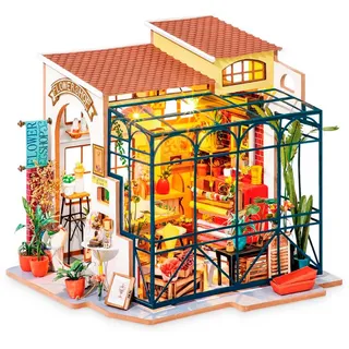 getDigital Holzpuppenhaus Emilys Blumenladen mehrfarbig DG145