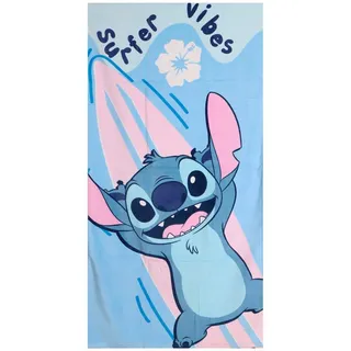 Stitch-Handtuch 70 x 140 cm für Jungen und Mädchen – Weiches und saugfähiges Disney-Kinderhandtuch für Strand, Pool und Schwimmbad, Sommerhandtuch für Kinder von 2–10 Jahren