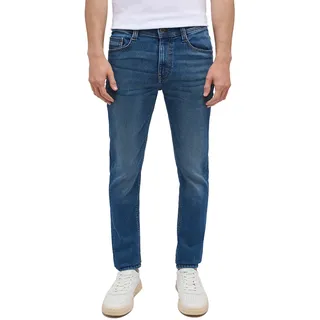 Mustang Oregon Slim K Jeans in mittelblauer Waschung-W32 / L30