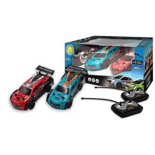 Tachan Rally Storm Doppelautos Doppelte Frequenz 1:26 Fernbedienung - Multicolor - 3-6 Jahre
