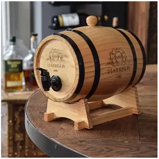 Mikamax Wooden Barrel Dispenser