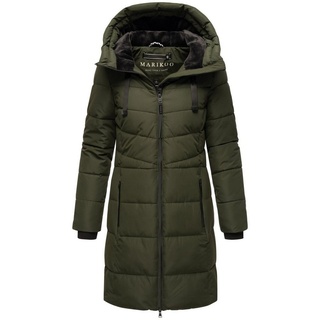 Marikoo Winterjacke Natsukoo Damen Winter Steppjacke lang B978«, grün