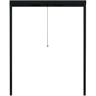 APANA - Fliegengitter Rollo für Fenster bis 190 cm x 200 cm - ausziehbarer Insektenschutz Fenster zum Zuschneiden gegen Fliegen, Insekten und Mücken - Insektenschutzrollo Fenster (Anthrazit)