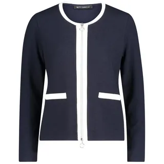 Betty Barclay Damen, Shirtjacke mit Struktur", 38, Patch Dark Blue/Cream