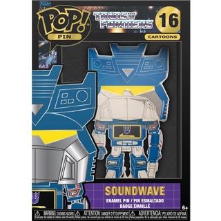 Funko Funko Large Pop! Enamel Pin - Soundwave - Transformers: Soundwave Emaille-Nadeln - Niedliche Brosche Zum Sammeln - Für Rucksäcke & Taschen - Geschenkidee - Offizielle Handelswaren - TV Fans