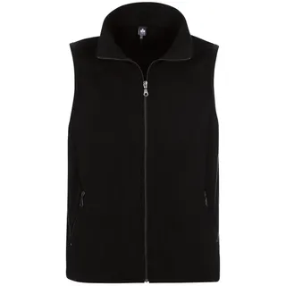 Fleeceweste TRIGEMA "TRIGEMA Fleeceweste", Damen, Gr. 3XL, schwarz, 100% Polyester, lang, Westen Fleeceweste