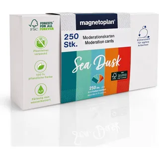 Magnetoplan Moderationskarten Sea Dusk, 250 Stück