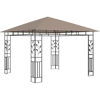 vidaXL Pavillon mit Moskitonetz 3x3x2,73 m Taupe 180 g/m2 - Taupe