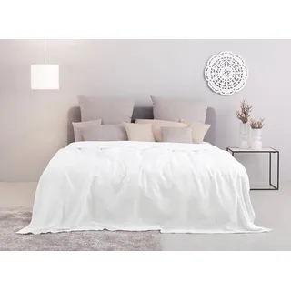 MY HOME Mira Bettüberwurf 150 x 250 cm Weiß