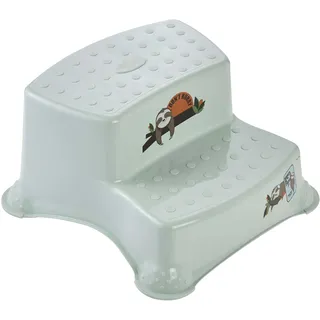 KEEEPER igor Zweistufiger Tritthocker Lazy Lui, Ab ca. 3 bis ca. 14 Jahre, Anti-Rutsch-Funktion, Grün (Soft Green)