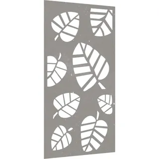 vidaXL Garten-Wanddeko 105x55 cm Cortenstahl Blatt-Design - Braun