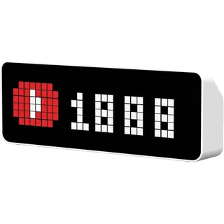 ULANZI TC001 Smart Pixel Clock, Social Media Counter, Digitaler Wecker mit Wetter, AWTRIX Simulator, Retro Pixel Art Anzeigetafel Pomodoro Uhr Nachttisch Gaming Zimmer & Büro Dekor