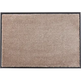 SCHÖNER WOHNEN-Kollektion Fußmatte "Miami Uni" rechteckig 7 mm Höhe Schmutzfangmatte, waschbar, taupe
