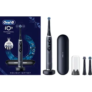 Oral-B iO Series 9 schwarz + 2. Handstück + Reiseetui