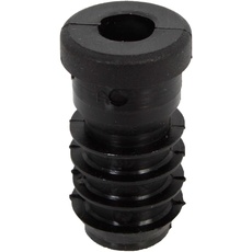 Alberts 859107 Gewindestopfen | für den Verschluss von Rundrohren | Kunststoff, schwarz | Durchmesser 20 mm | Gewinde M8 | 16er Set