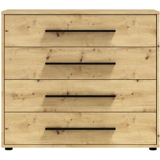 FurMeb24 Kommode MAXIONE 98,8 x 87,2 cm - eiche artisan - Braun