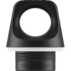 SIGG Screw Top Black Verschluss (One Size), Ersatzteil für SIGG Trinkflasche mit Enghals oder WMB Adapter, auslaufsicherer Verschluss, Kunststoff, Schwarz