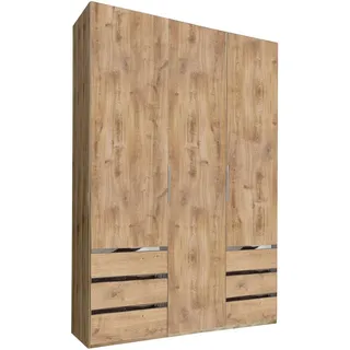 Level 150 x 216 x 58 cm Plankeneiche Nachbildung mit Schubladen