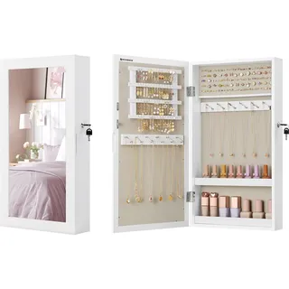 Songmics Schmuckschrank mit Spiegelfunktion