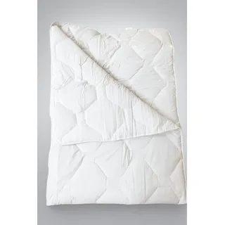 Addliving Bettdecke Steppbett Allergiker geeignet Waschbar 60°C 155 x 220cm 1000g - Weiß