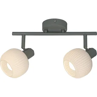 Rabalux 3967 Deckenstrahler 2 Spots Soraya, E14, grün-weiß, Skandinavisch, 32cm - Grün