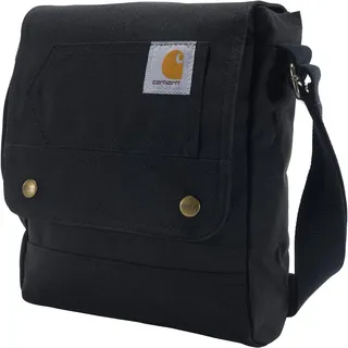Carhartt Damen Umhängetasche, Schultertasche Tasche mit Schnappverschluss, langlebig, verstellbar, mit Klappverschluss, Everyday Crossbody Snap (Schwarz)