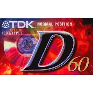 TDK D-60 EB Audio-Kassette (60min) 3er Pack