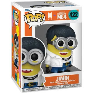 Funko Pop! Rocks: Minions x BTS Despicable Me 4 - Jimin - BTS + Minions - Vinyl-Sammelfigur - Geschenkidee - Offizielle Handelswaren - Spielzeug Für Kinder und Erwachsene - Movies, Music Fans