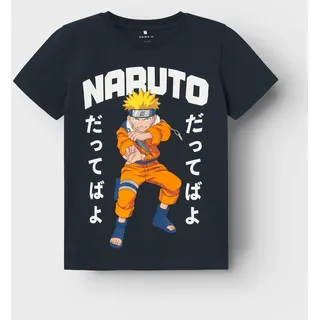 Name It Print-Shirt »NKMMACAR NARUTO SS TOP NOOS SKY«, blau