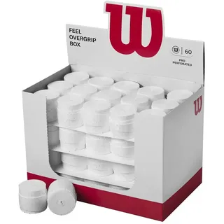 Wilson Box 60 Stück Overgrip Pro Perforiert Weiss