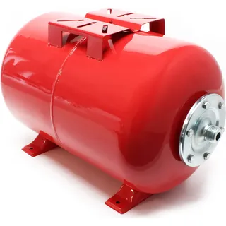 Wiltec Ausdehnungsgefäß 100 Liter, horizontaler Membrankessel für Hauswasserwerke und Druckerhöhungsanlagen mit EPDM Membran