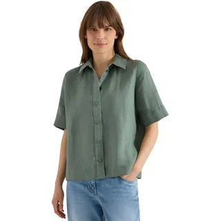 Cecil Kurzarm Hemdbluse aus reinem Leinen