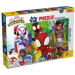Puzzle podogowe dwustronne 24el Marvel Spidey Das ist ein Team! LISCIANI 99665