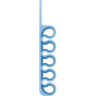 Selbstklebender Kabel-/Schlauch-Organisator aus Silikon für den Schreibtisch Blau