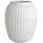 Vase H21 cm Hammershøi dänisches Design für Blumen Handarbeit, Weiss