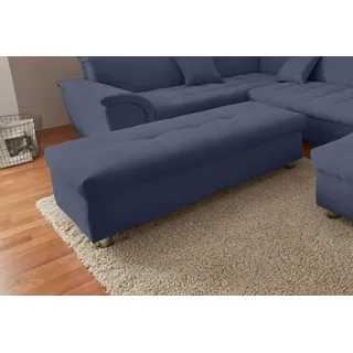 DOMO collection Hocker Franzi Flachgewebe 136 x 43 x 64 cm Blau
