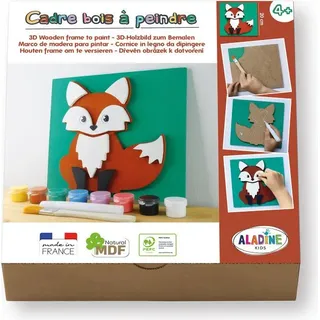 ALADINE - 3D-Holzbild zum Bemalen Fuchs